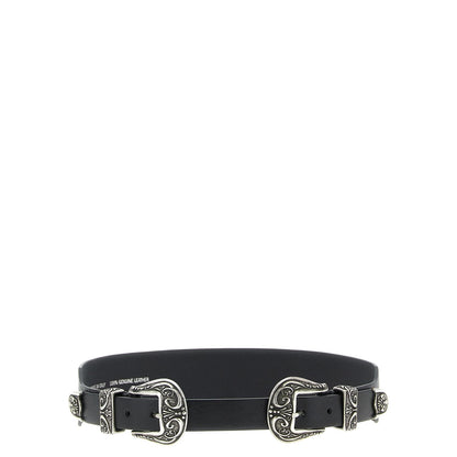 Golden Goose Black Cowhide Regular Belt