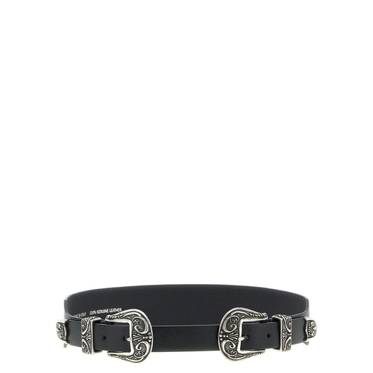 Golden Goose Black Cowhide Regular Belt