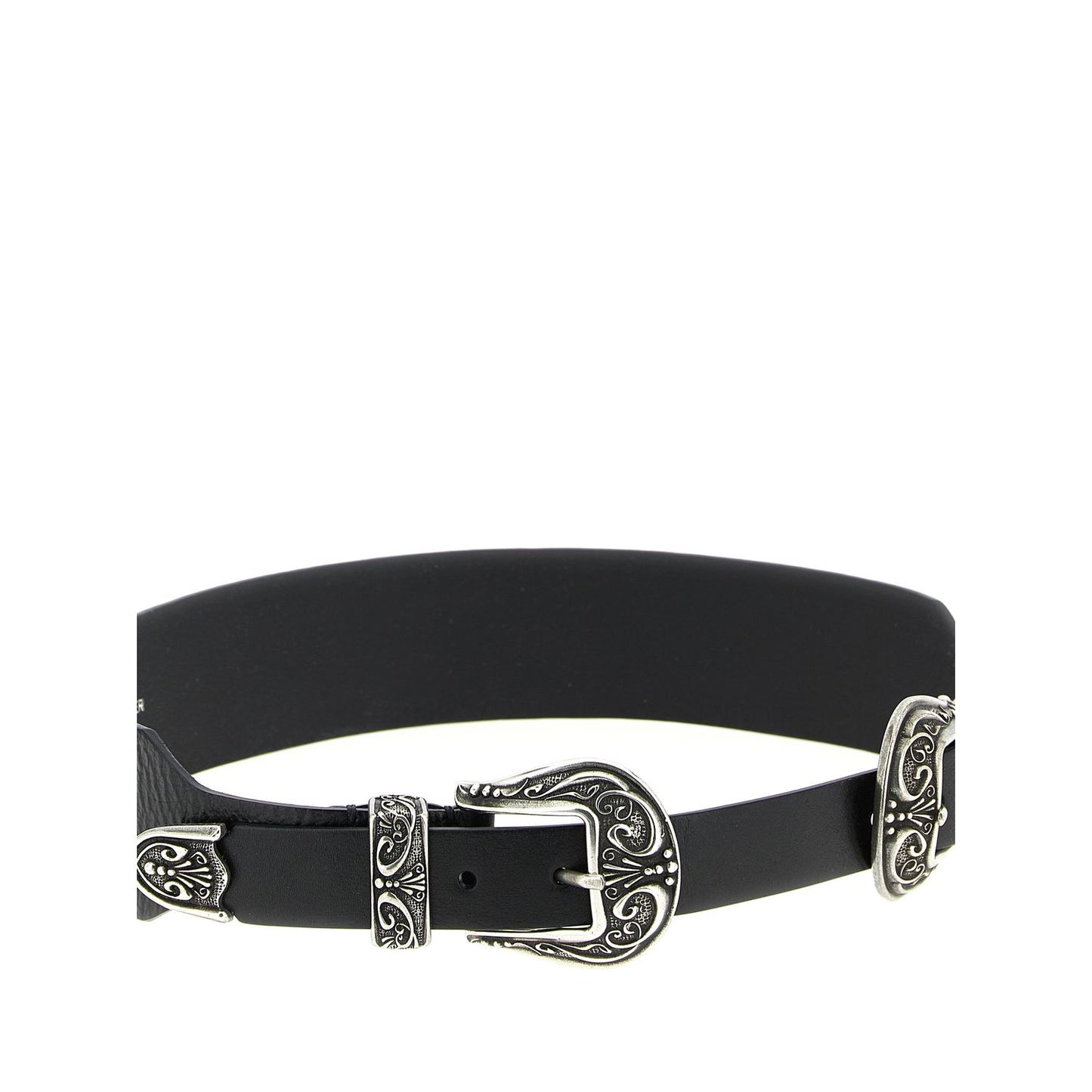 Golden Goose Black Cowhide Regular Belt
