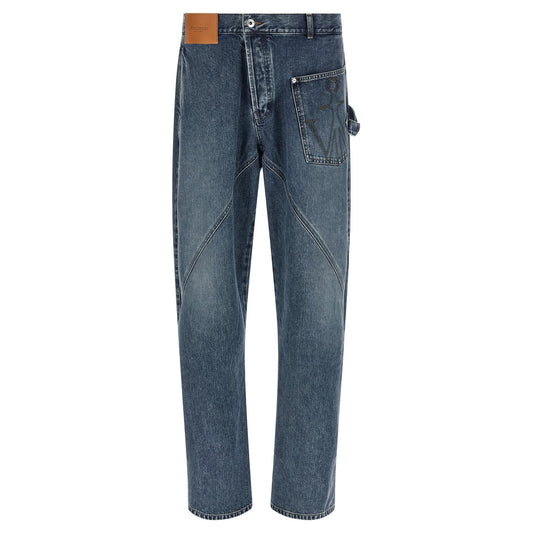 J.W.Anderson Blue Cotton Jeans Denim