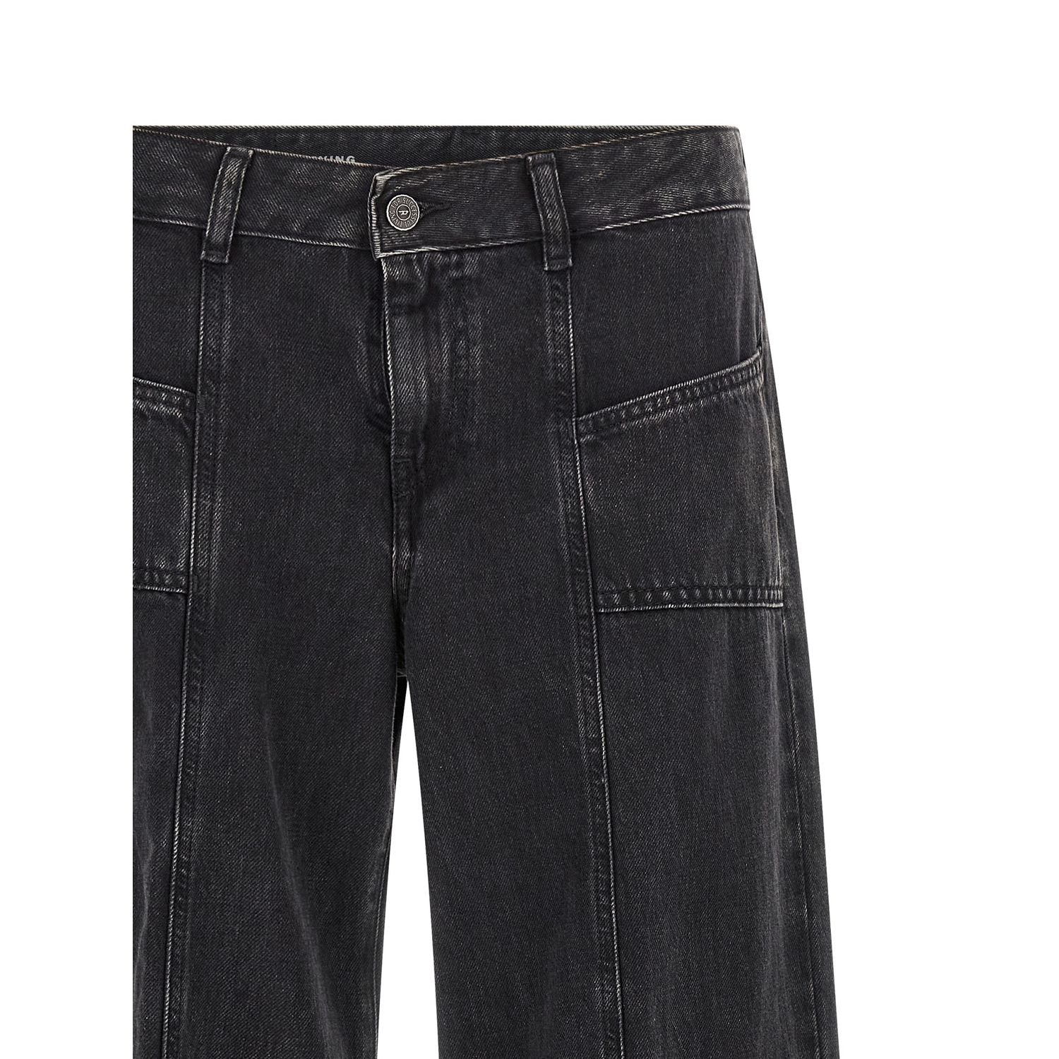 Diesel Black Cotton Jeans Denim