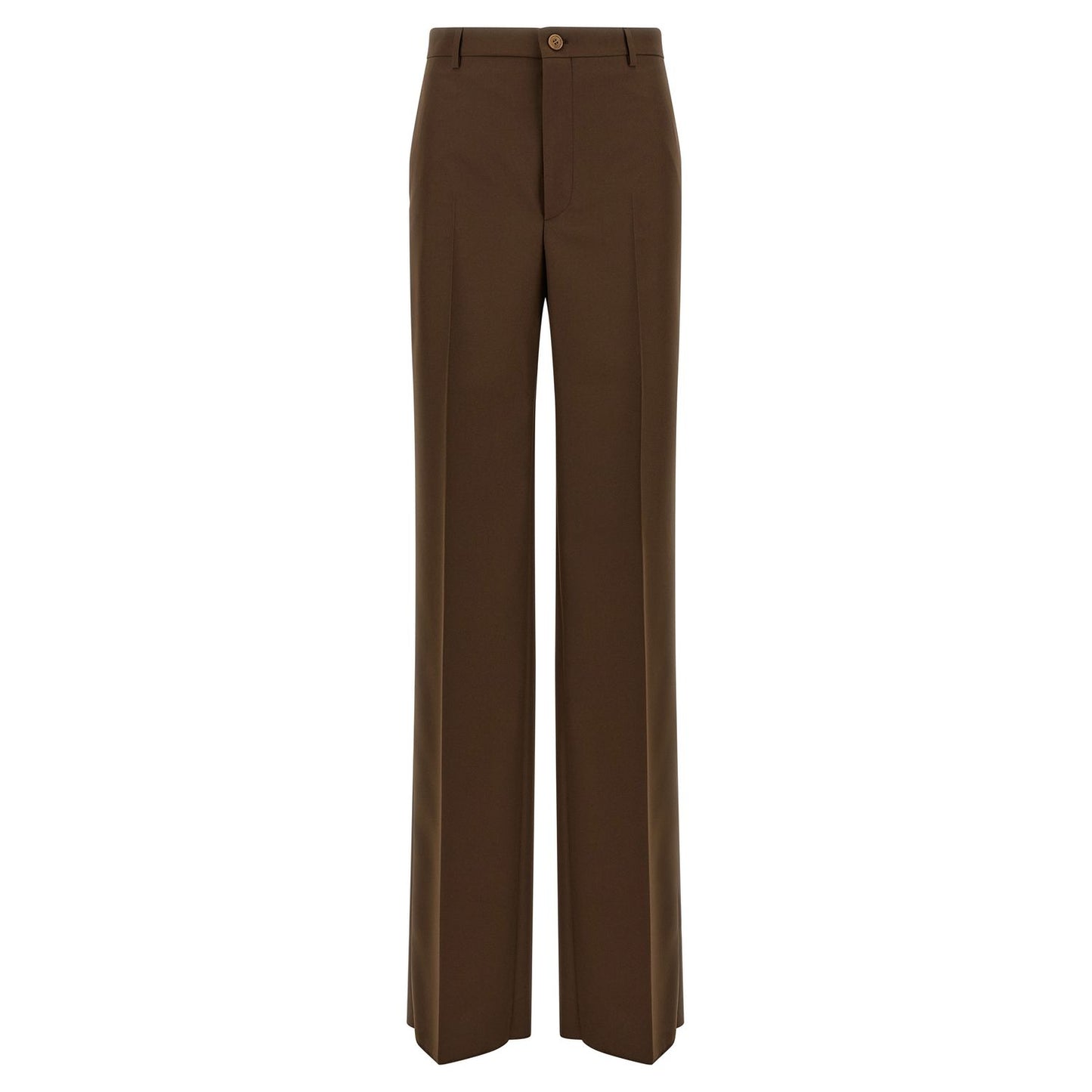 Gucci Brown Polyester Dress Pants