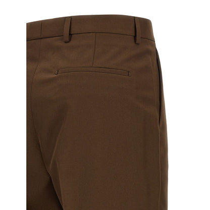 Gucci Brown Polyester Dress Pants