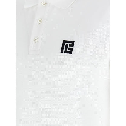 Balmain Bicolor Cotton Polo Shirt
