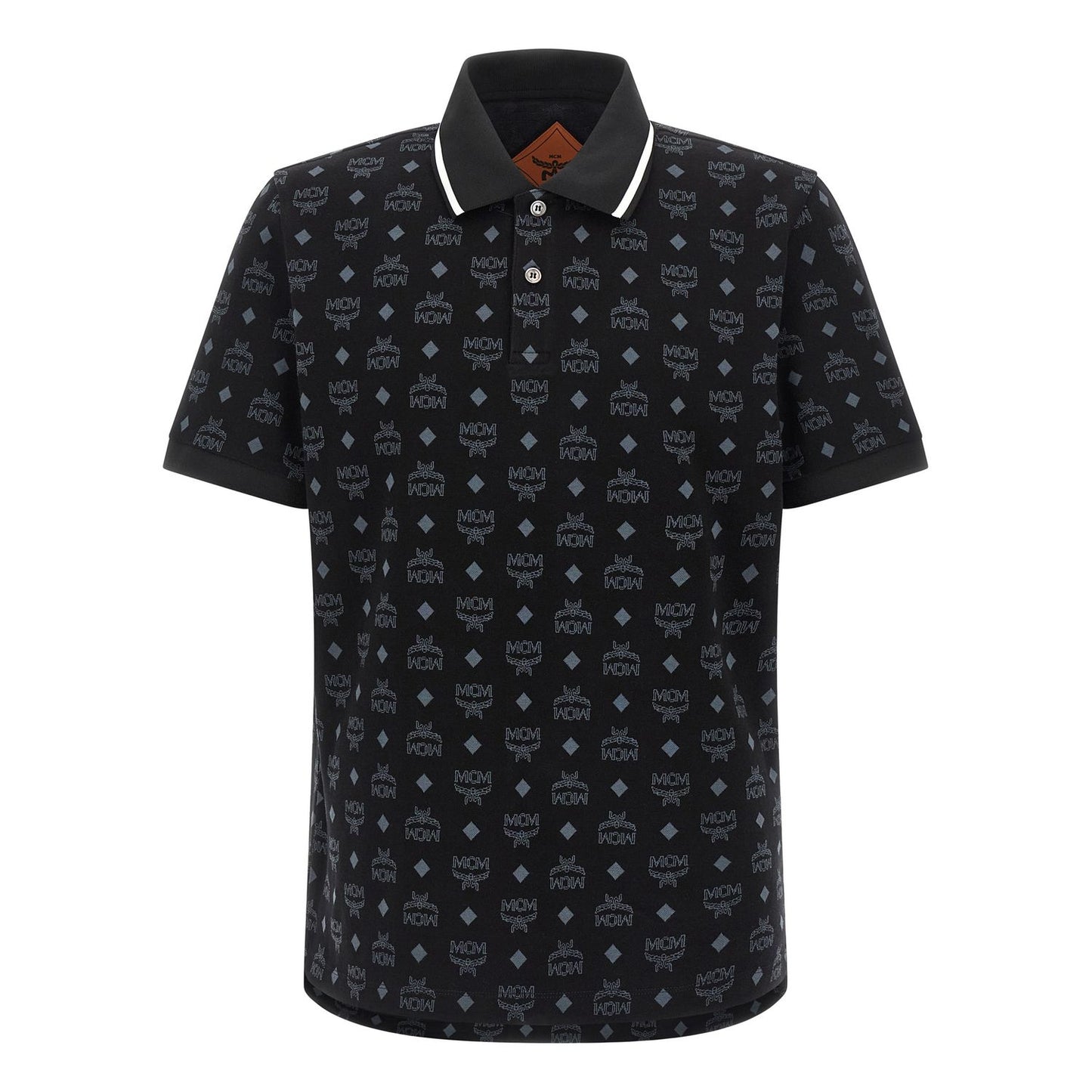 MCM Black Cotton Polo Shirt