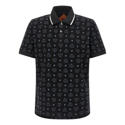 MCM Black Cotton Polo Shirt