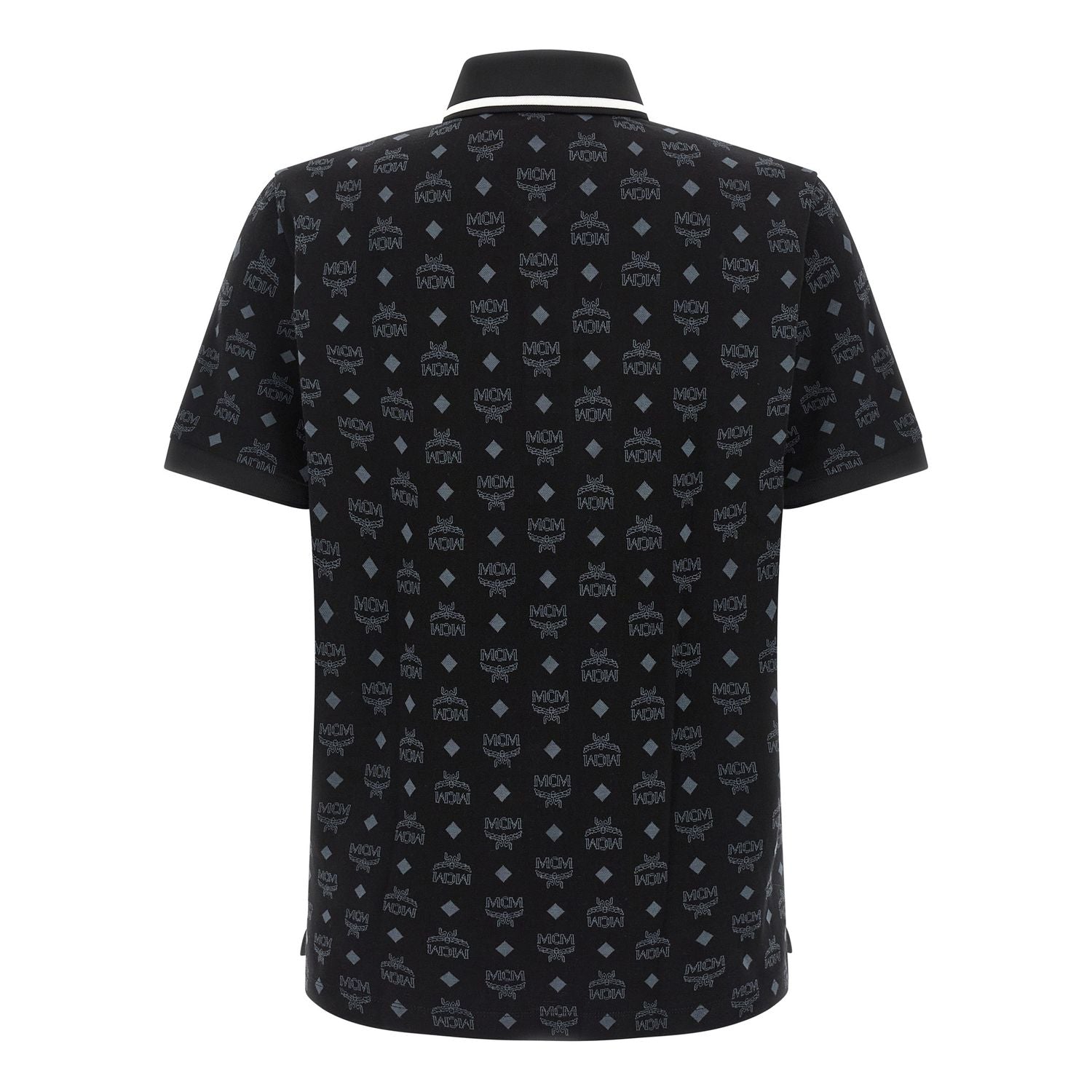 MCM Black Cotton Polo Shirt