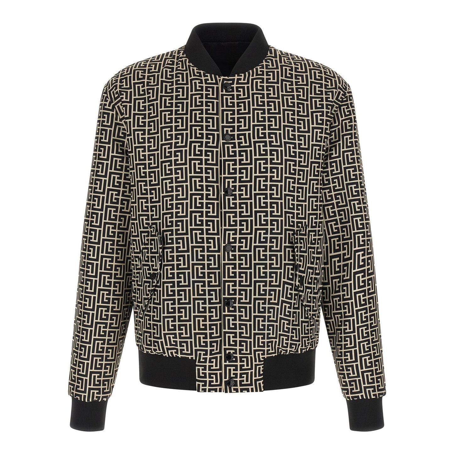 Balmain Black Polyamide Bomber