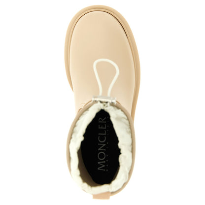 Moncler Beige Pvc Ankle Boots