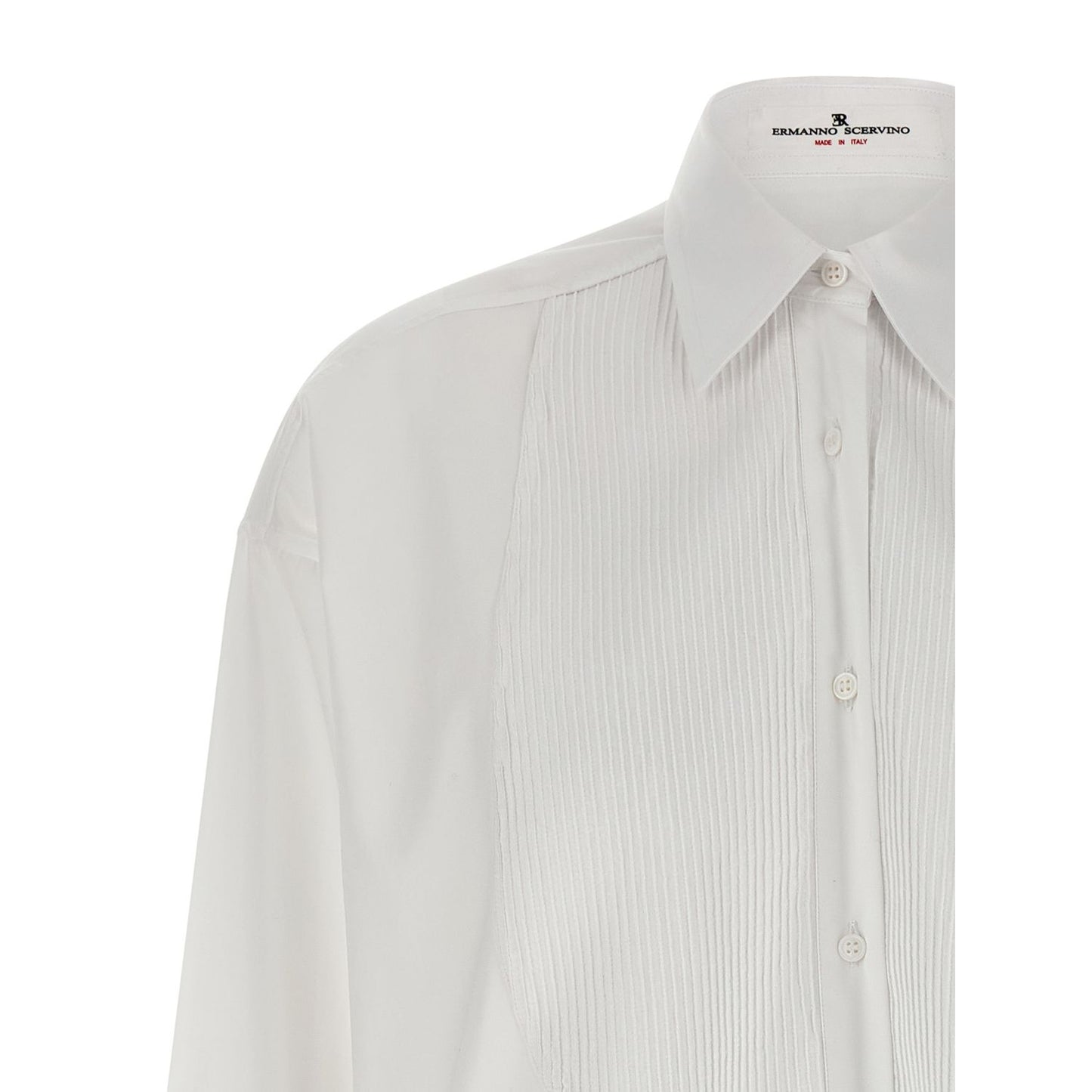 Ermanno Scervino White Cotton Blouse