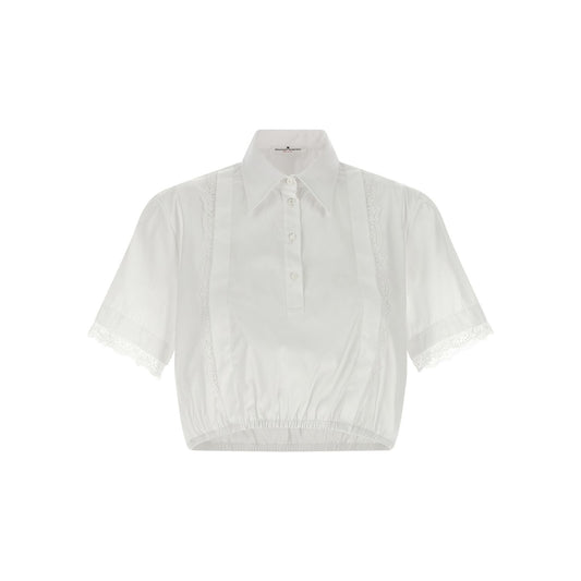 Ermanno Scervino White Cotton Blouse