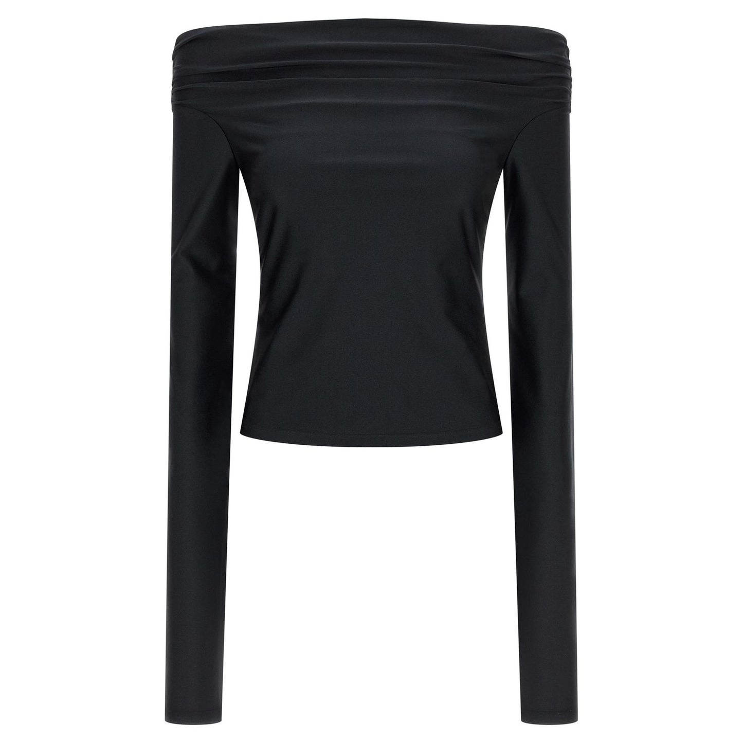 The Andamane Black Polyamide Tank Tops