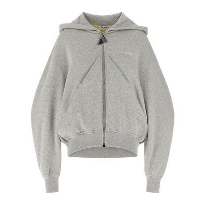 The Attico Gray Cotton Sweatshirt