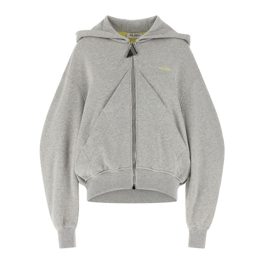 The Attico Gray Cotton Sweatshirt