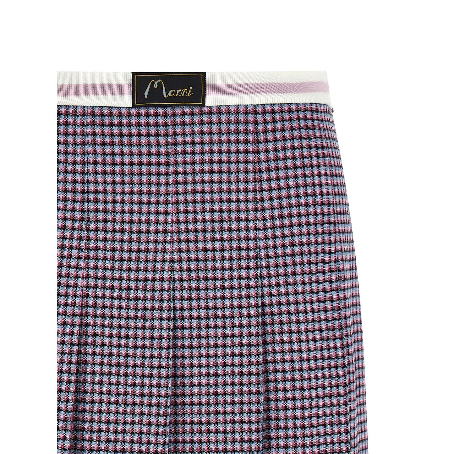 Marni Purple Viscose Long Skirt