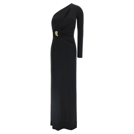 Elisabetta Franchi Black Viscose Long Dress