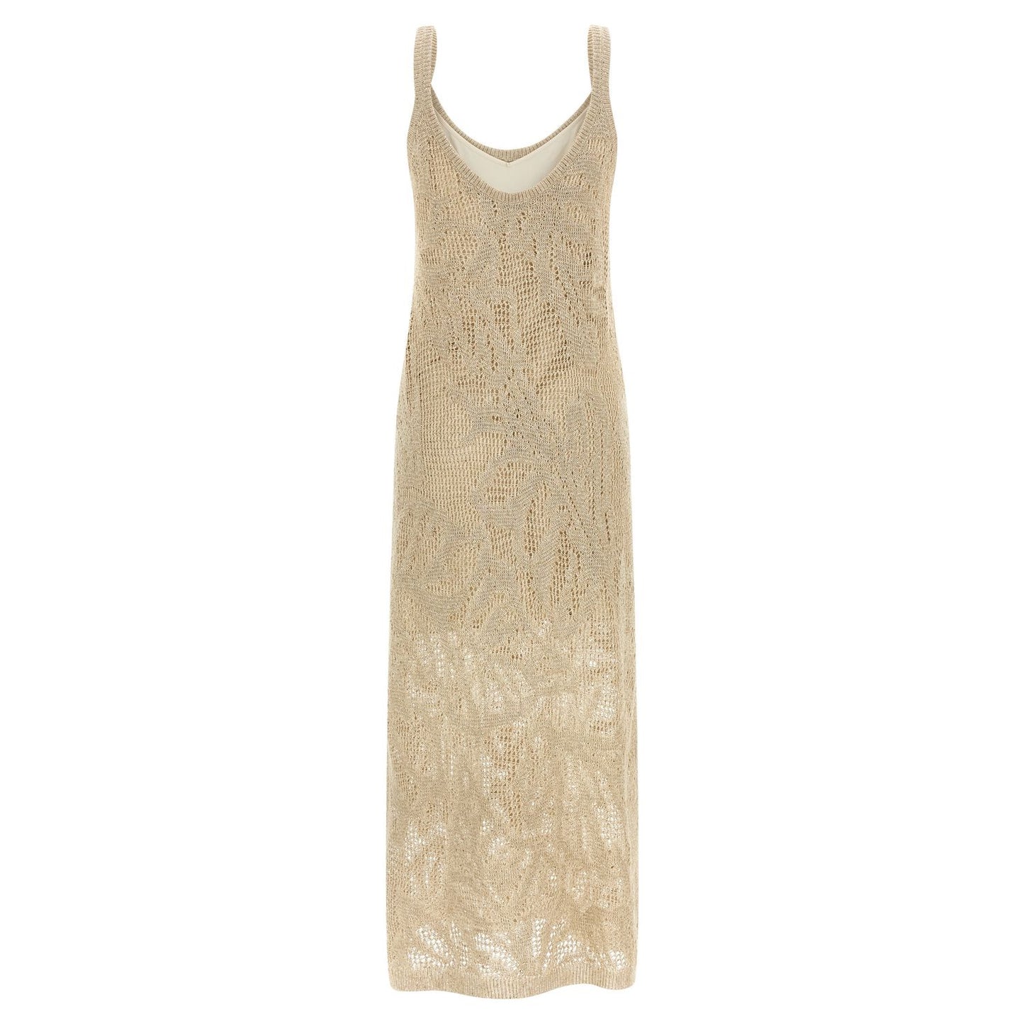 Brunello Cucinelli Beige Linen Long Dress