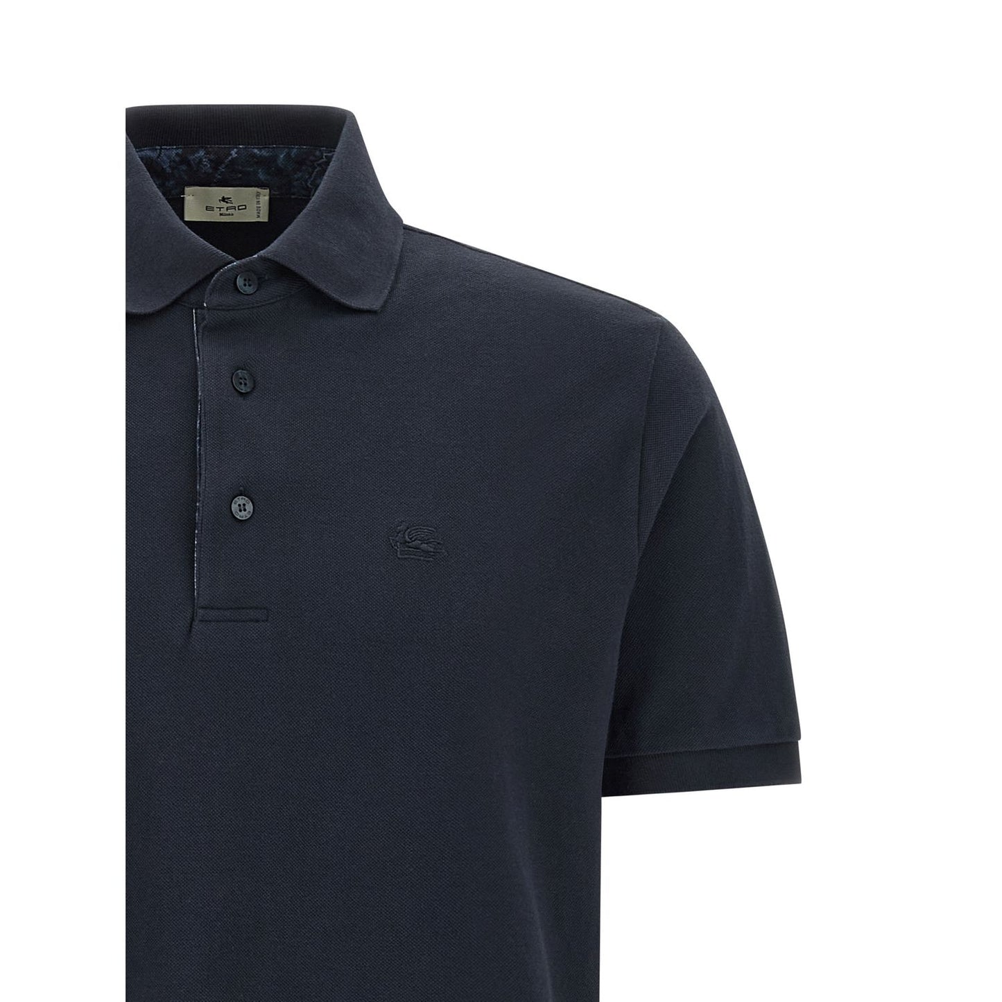 Etro Blue Cotton Polo Shirt
