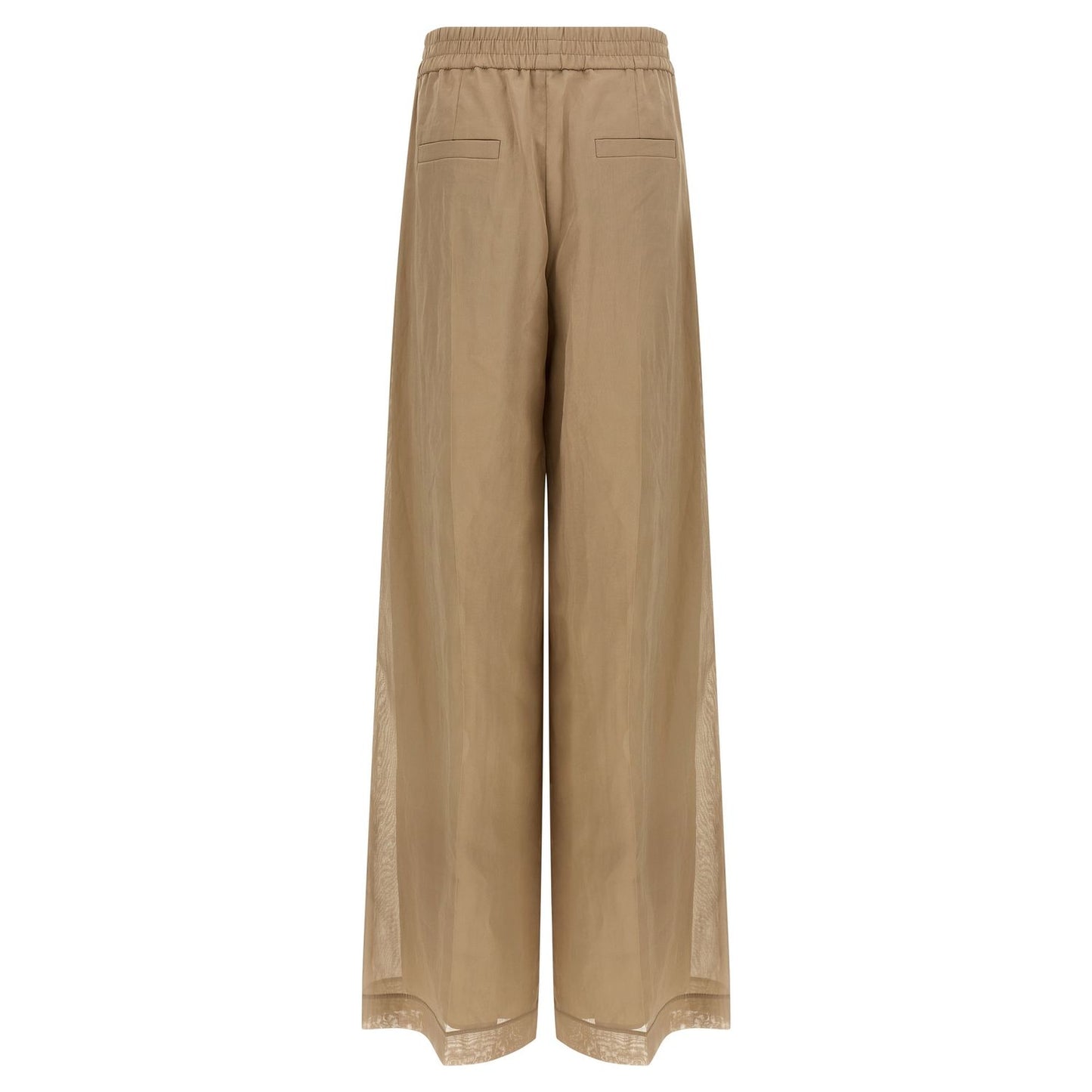 Brunello Cucinelli Beige Cotton Casual Pants