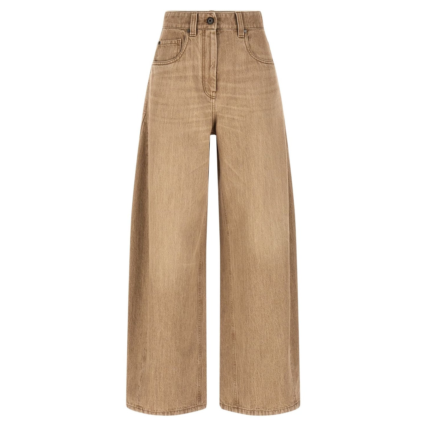 Brunello Cucinelli Beige Cotton Jeans Denim