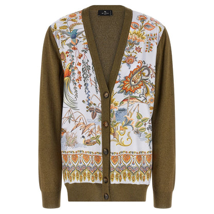 Etro Bicolor Cotton Cardigan