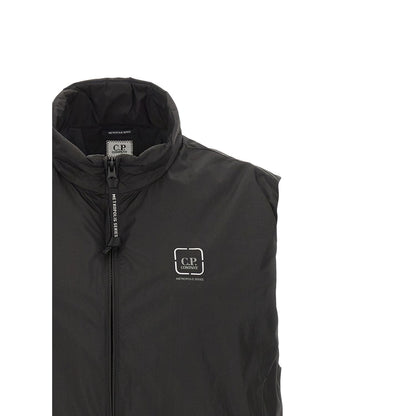 C.P. Company Black Polyamide Sleeveless Jacket