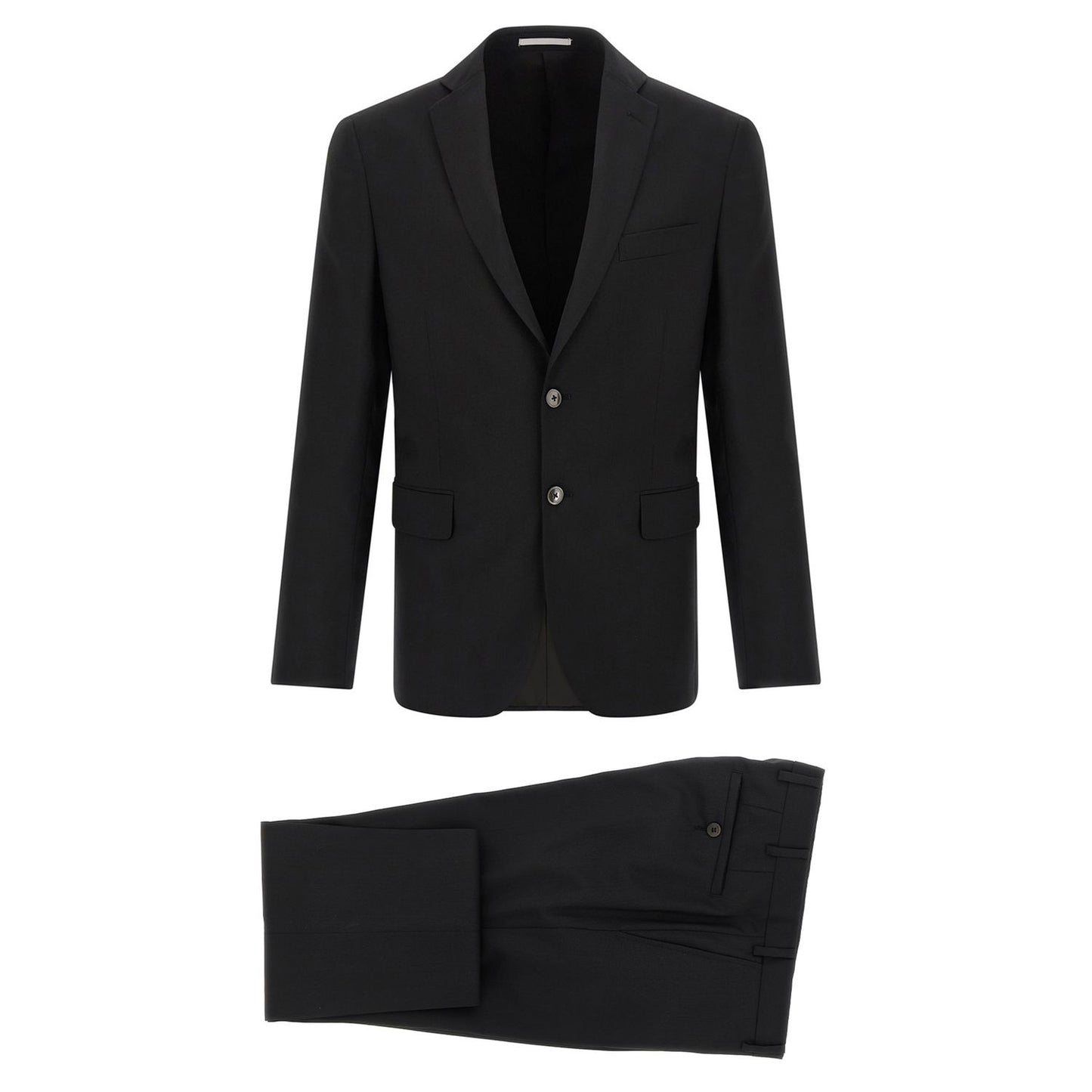 Pal Zileri Black Wool Two-Piece Suit