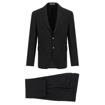 Pal Zileri Black Wool Two-Piece Suit