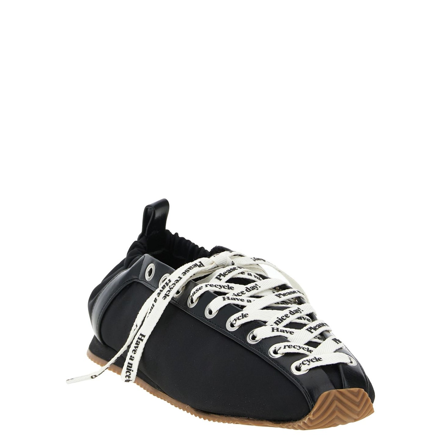 Ganni Black Polyamide Ballet Flats