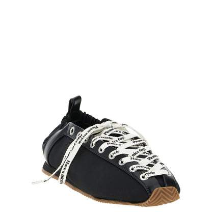 Ganni Black Polyamide Ballet Flats