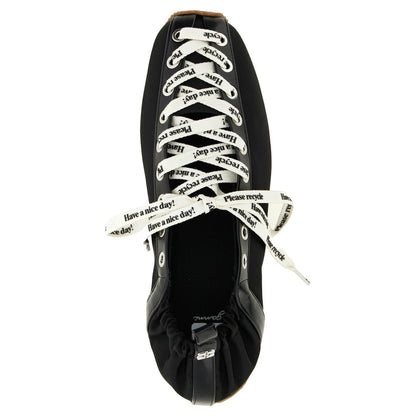 Ganni Black Polyamide Ballet Flats