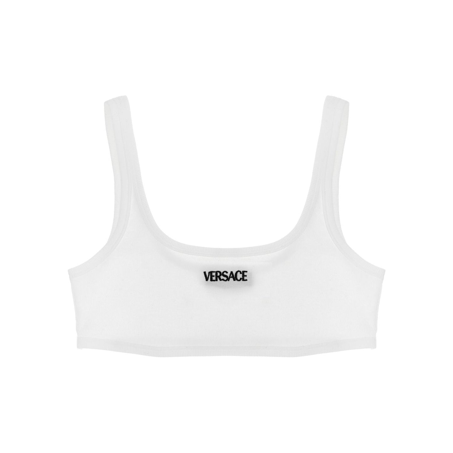Versace White Cotton Bra
