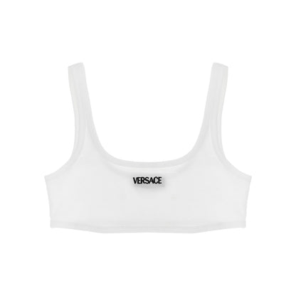 Versace White Cotton Bra