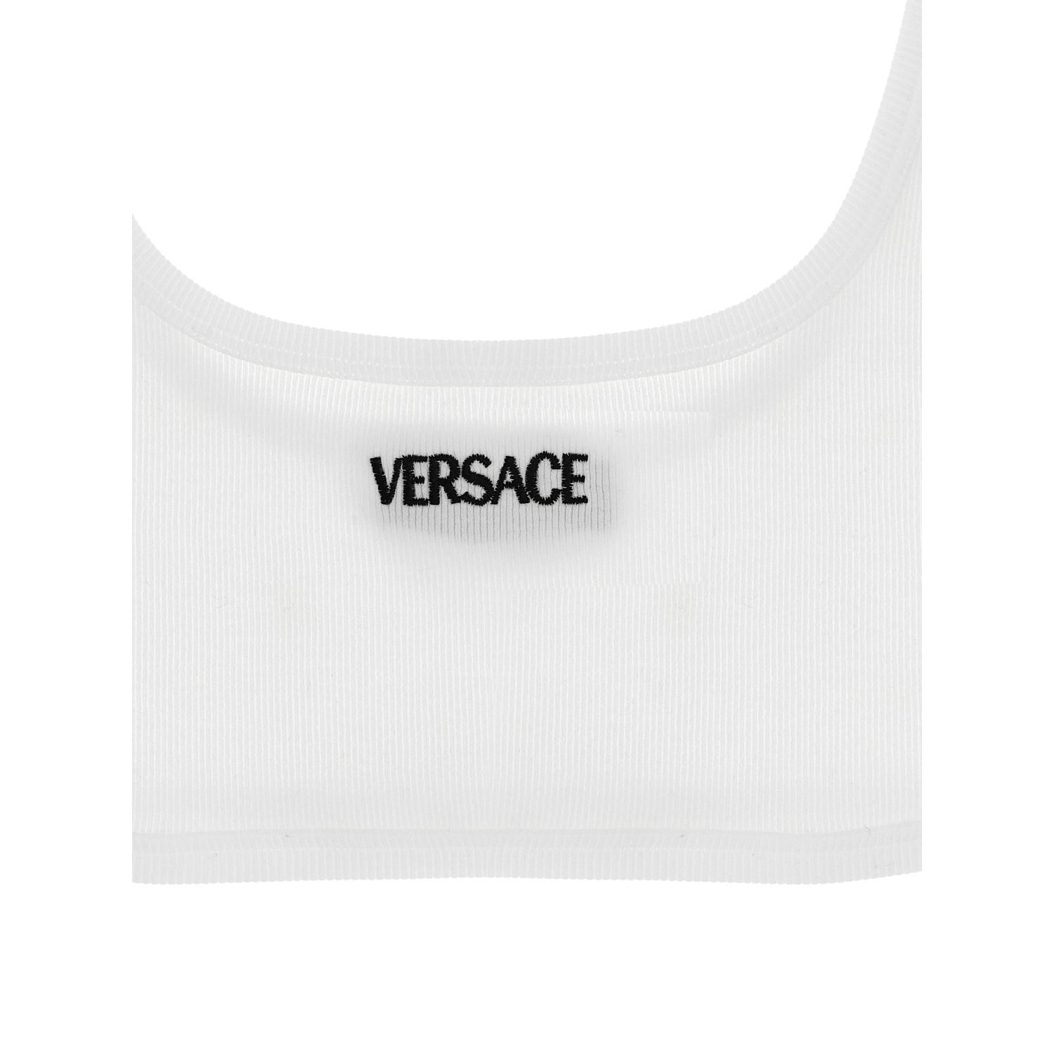 Versace White Cotton Bra