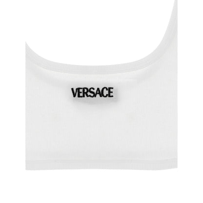 Versace White Cotton Bra