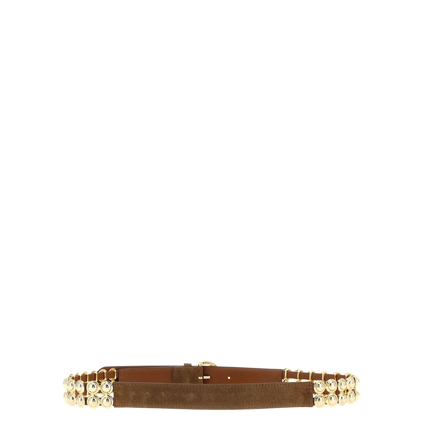 PINKO Brown Lamb Leather Regular Belt