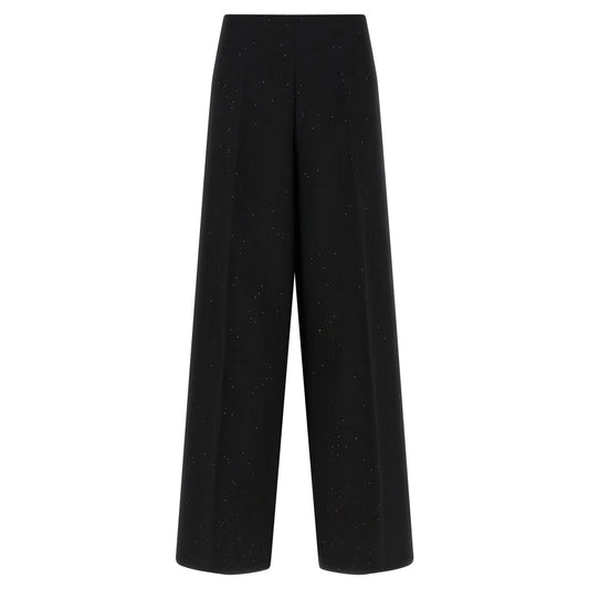 Herno Black Viscose Pants