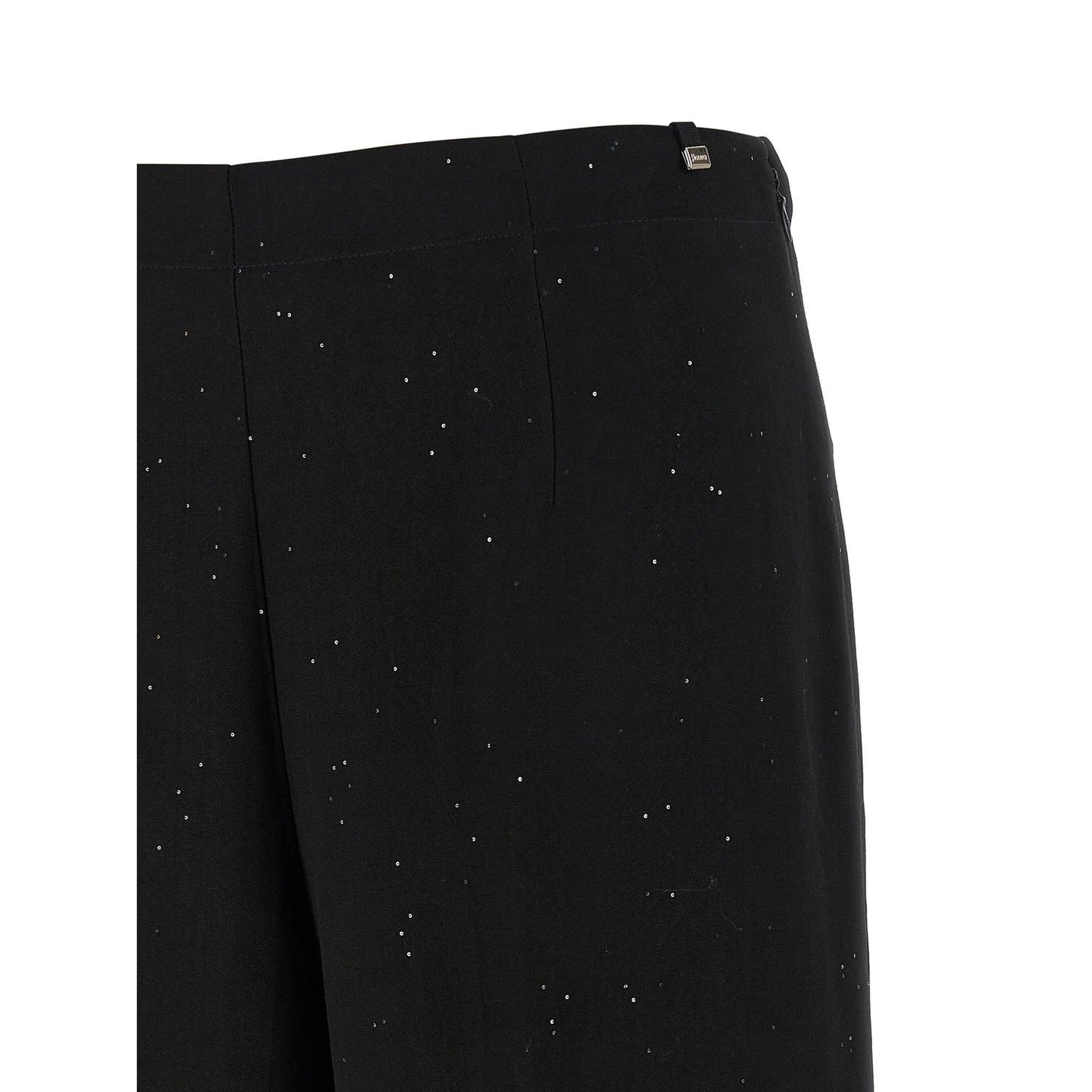 Herno Black Viscose Pants
