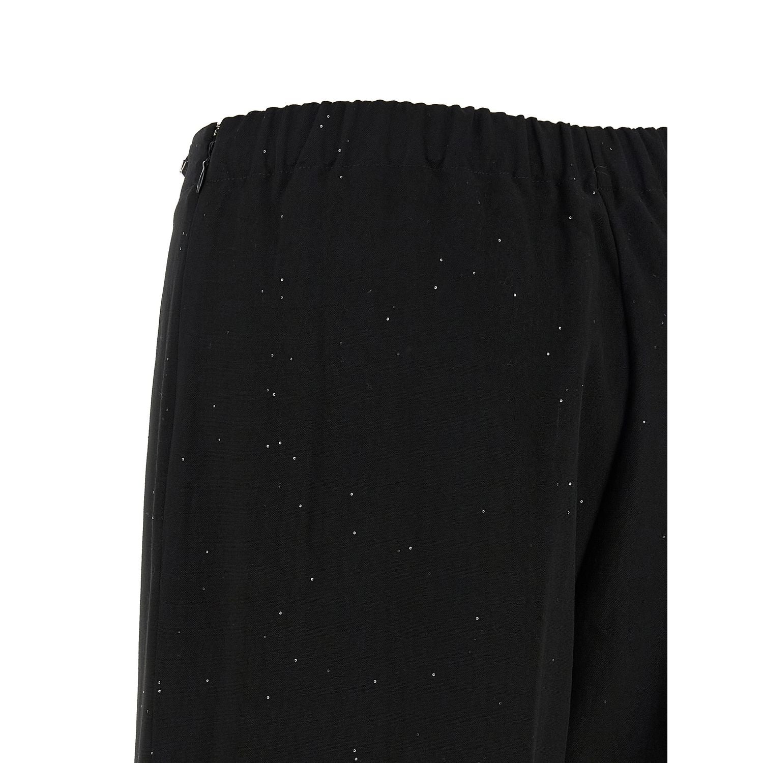 Herno Black Viscose Pants