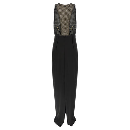Elisabetta Franchi Black Polyester Long Dress