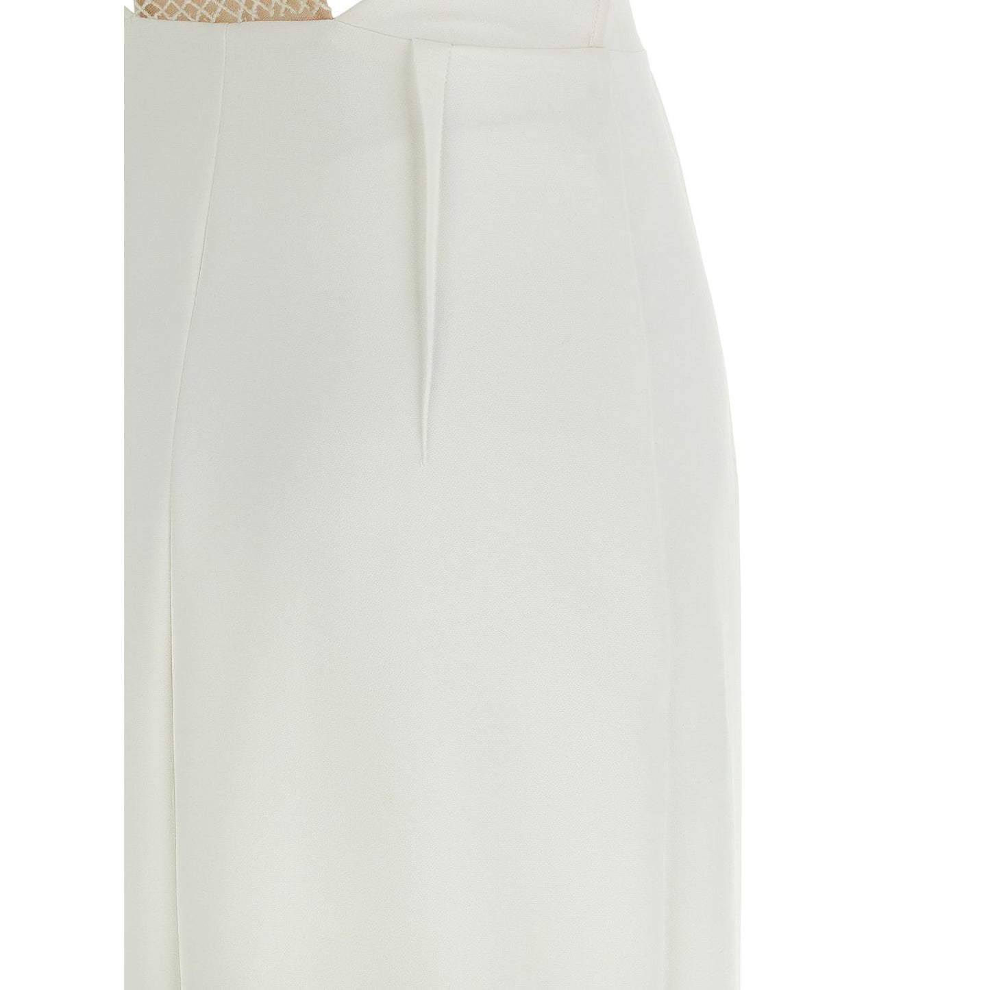 Elisabetta Franchi White Polyester Long Dress