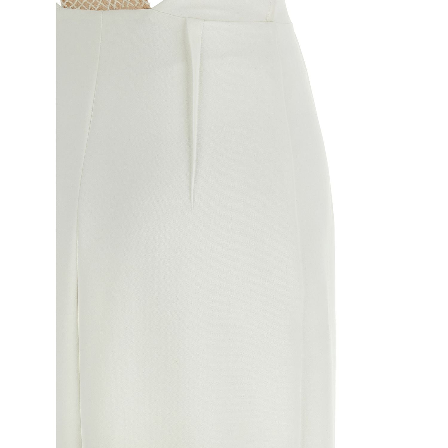 Elisabetta Franchi White Polyester Long Dress
