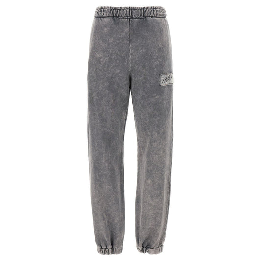 PINKO Gray Cotton Joggers (Workout Pants)