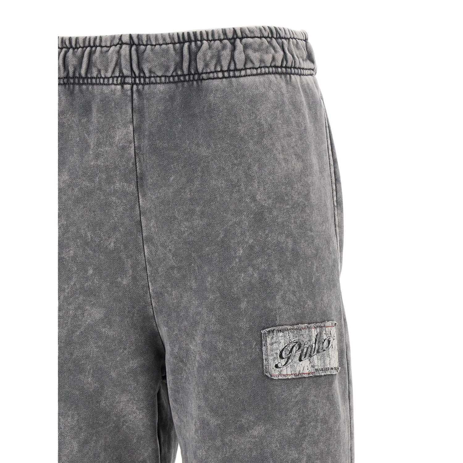 PINKO Gray Cotton Joggers (Workout Pants)