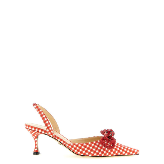 MACH & MACH Multicolor Cotton-Like Mid Heel Pumps