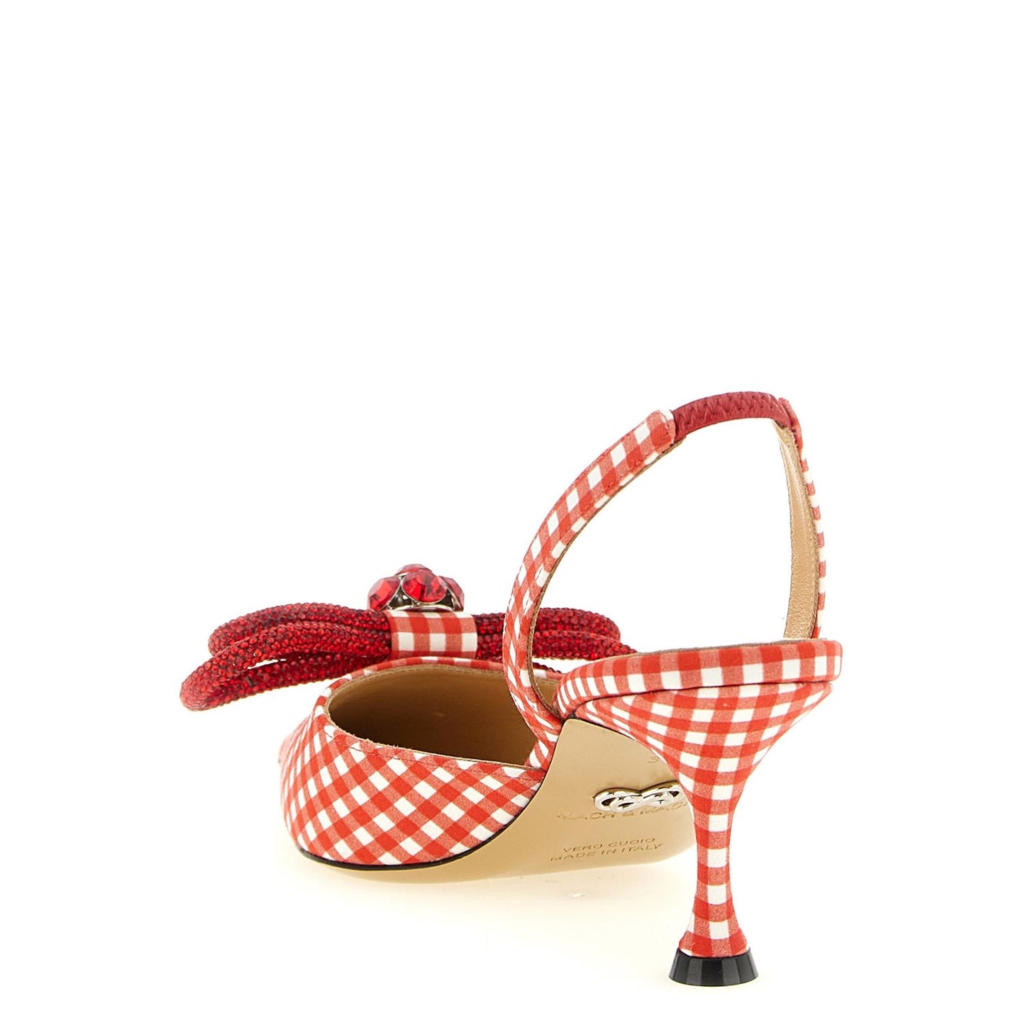 MACH & MACH Multicolor Cotton-Like Mid Heel Pumps