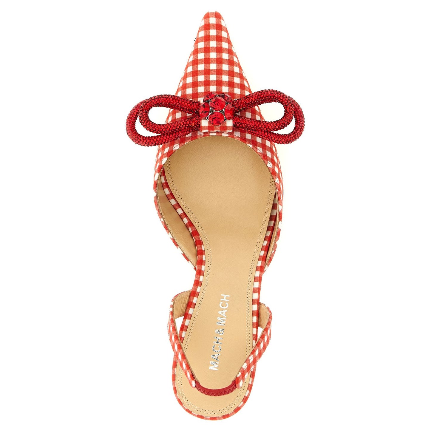 MACH & MACH Multicolor Cotton-Like Mid Heel Pumps