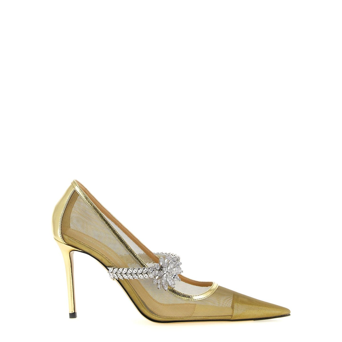MACH & MACH Gold Polyamide High Heel Pumps