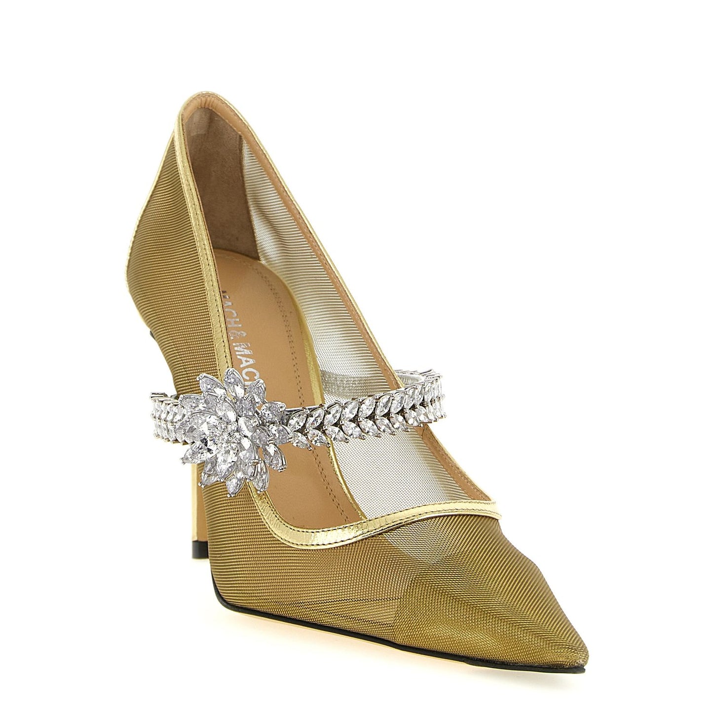 MACH & MACH Gold Polyamide High Heel Pumps