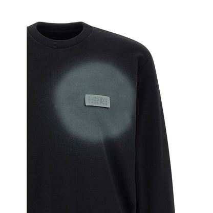 MM6 Maison Margiela Black Cotton Sweatshirt